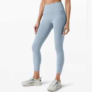 Lululemon Wunder Under High Rise Luxtreme 25” Leggings Chambray Light Blue 8